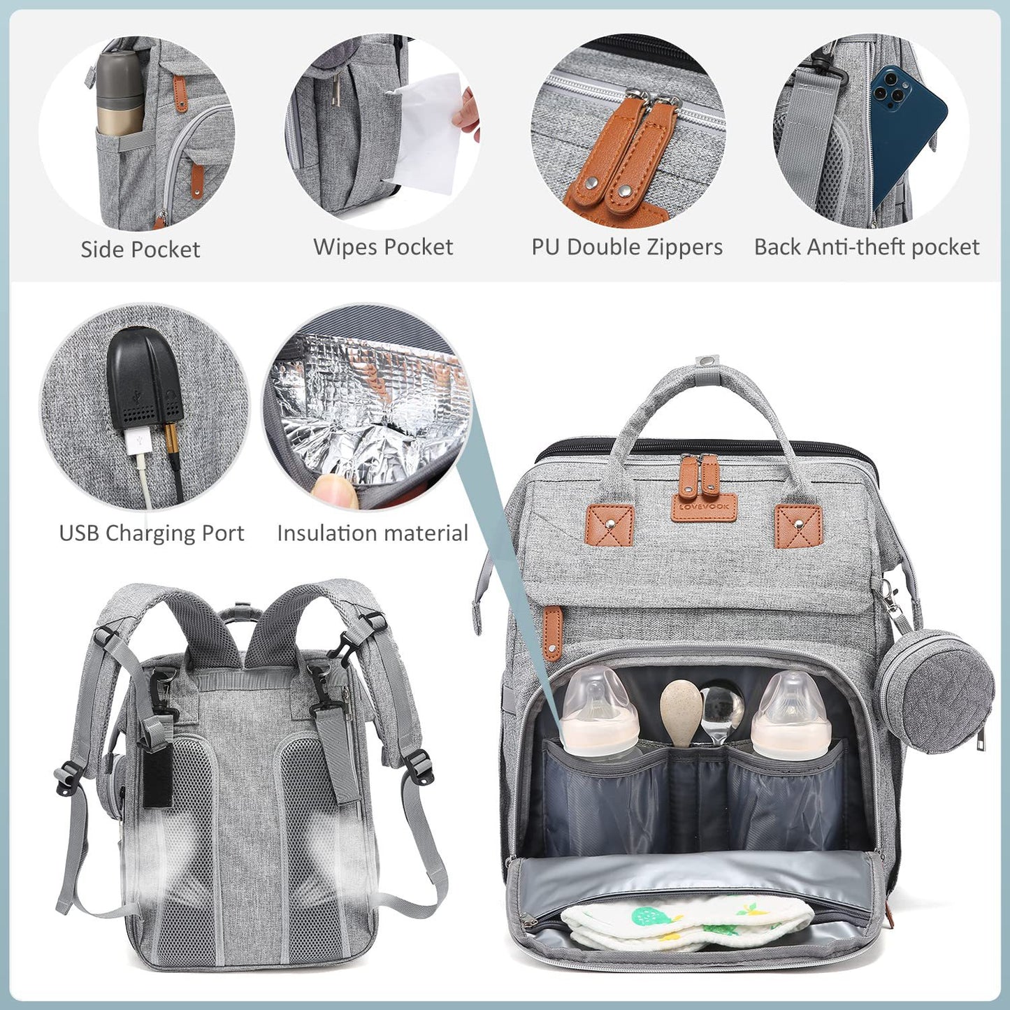 Baby Diaper Bag Backpack Anti-mosquito — BabyCloudy
