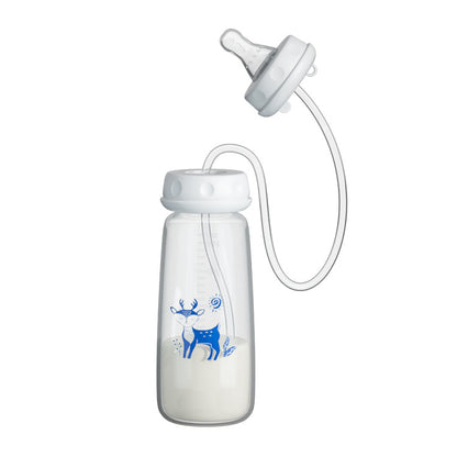 BabyCloudy anti-colic baby bottle with built-in straw - view 4