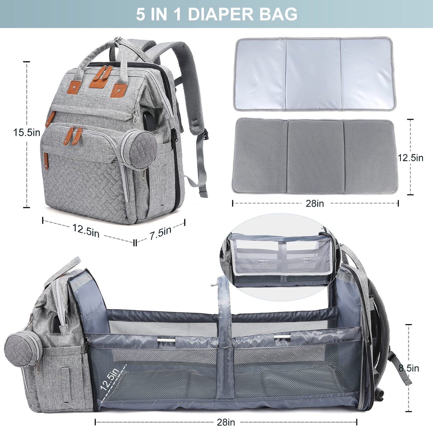 Baby Diaper Bag Backpack Anti-mosquito — BabyCloudy