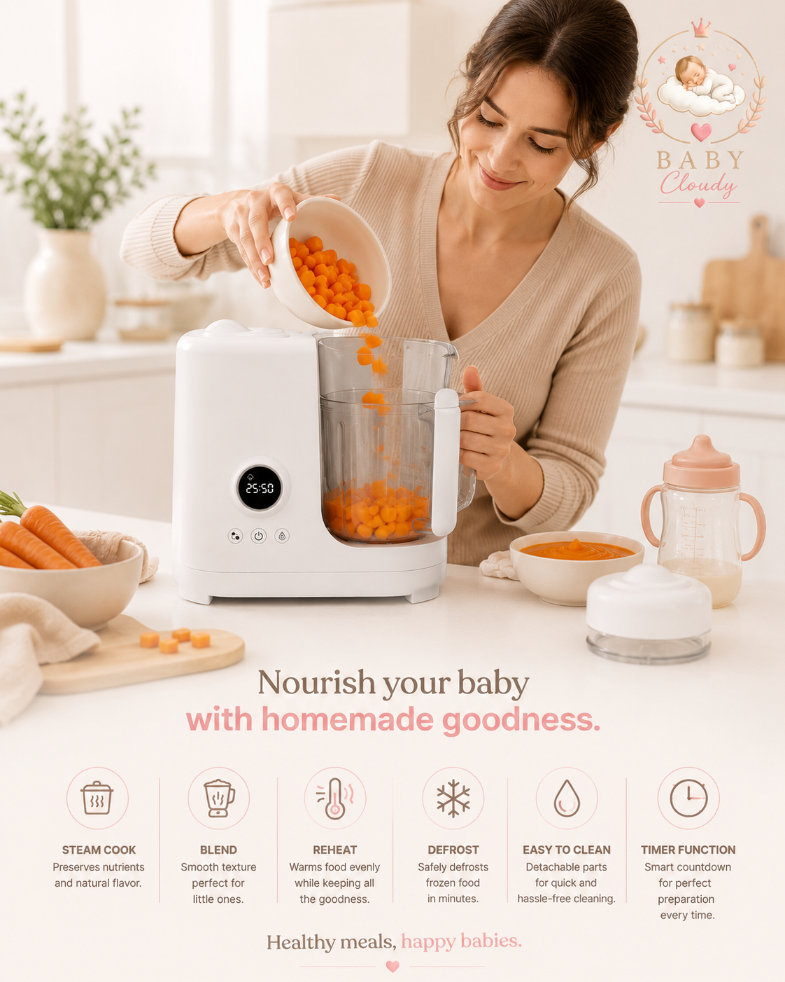 BabyCloudy™ Smart Baby Food Maker