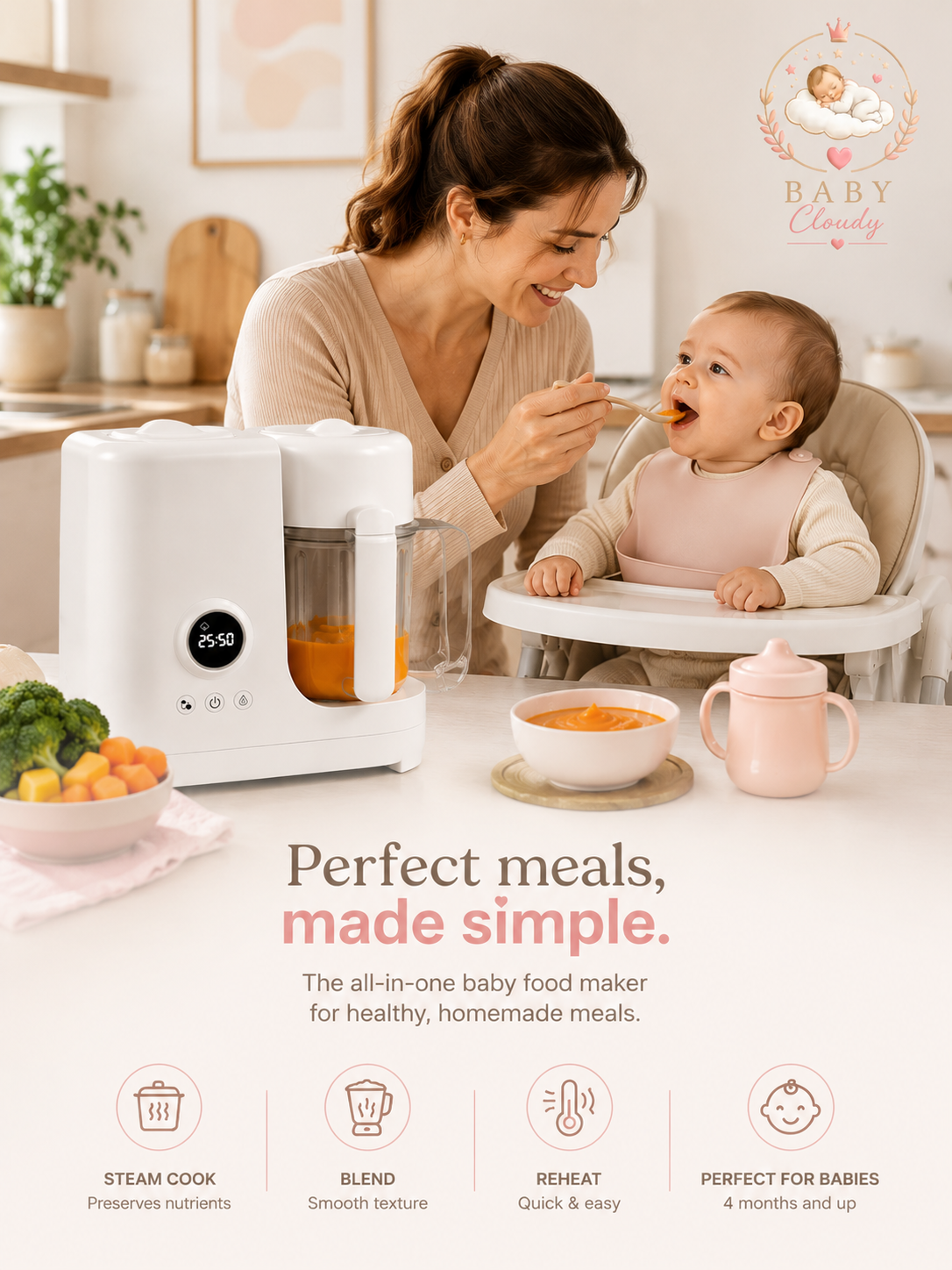 BabyCloudy™ Smart Baby Food Maker