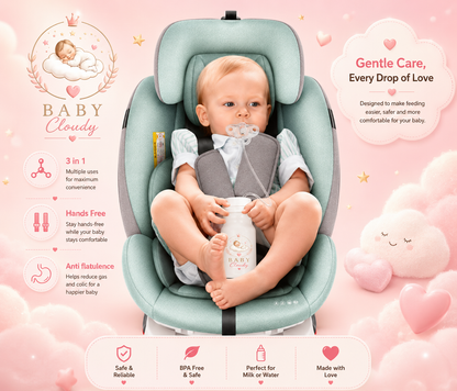 Biberon Paille Anti-Colique Premium Baby Cloudy™ ☁️🩷